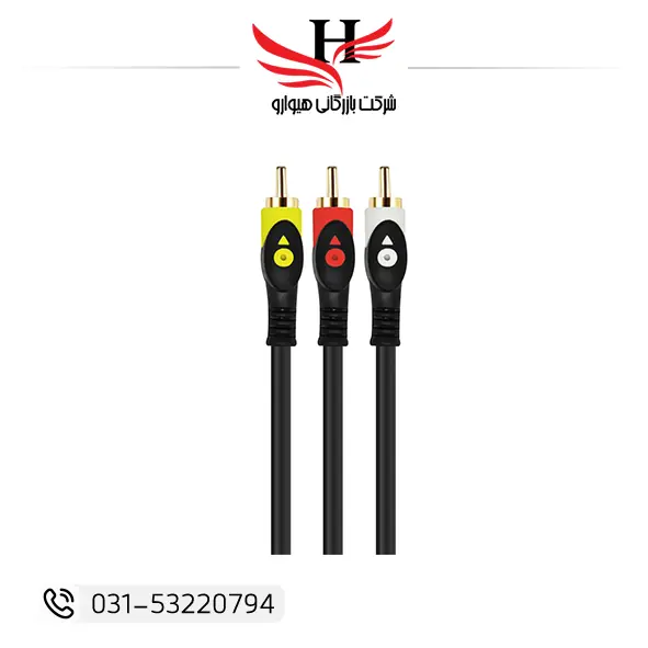 کابل تصویر و صدا 3 به 3 تسکو TSCO مناسب انتقال صدا و تصویر آنالوگ برای تلویزیون، DVD و گیرنده دیجیتال